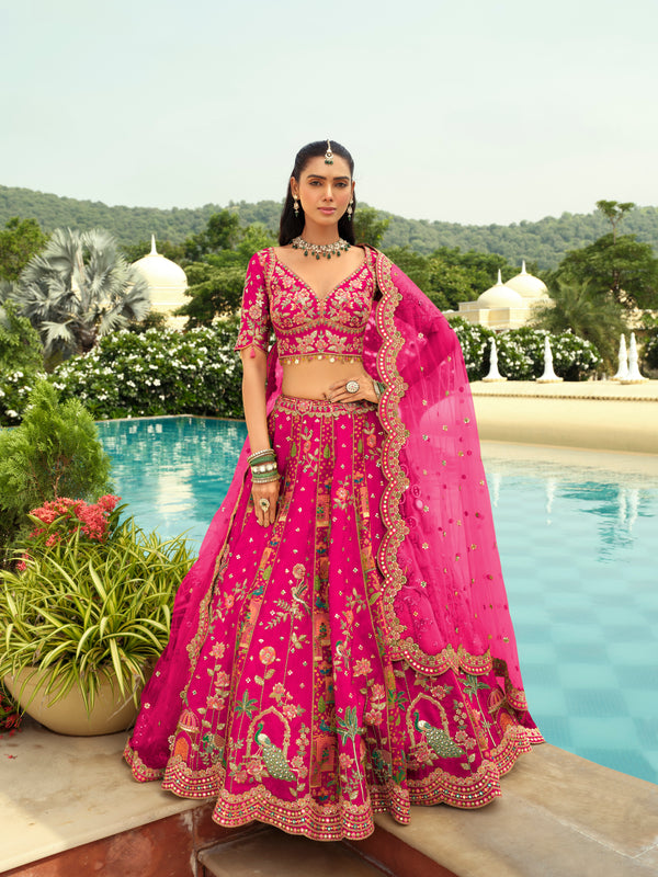 DESIGNER RANI SILK LEHENGA